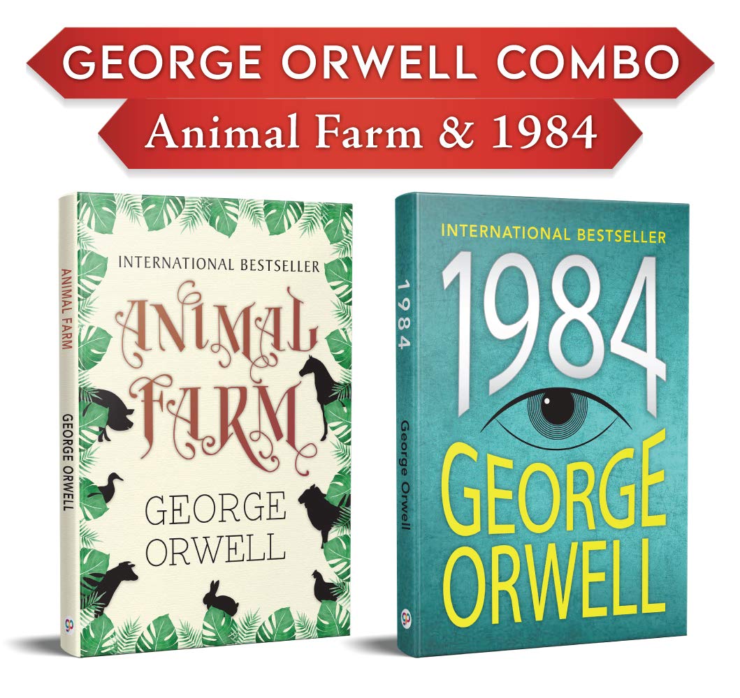Set Of Two Hardcover Books : Animal Farm & 1984