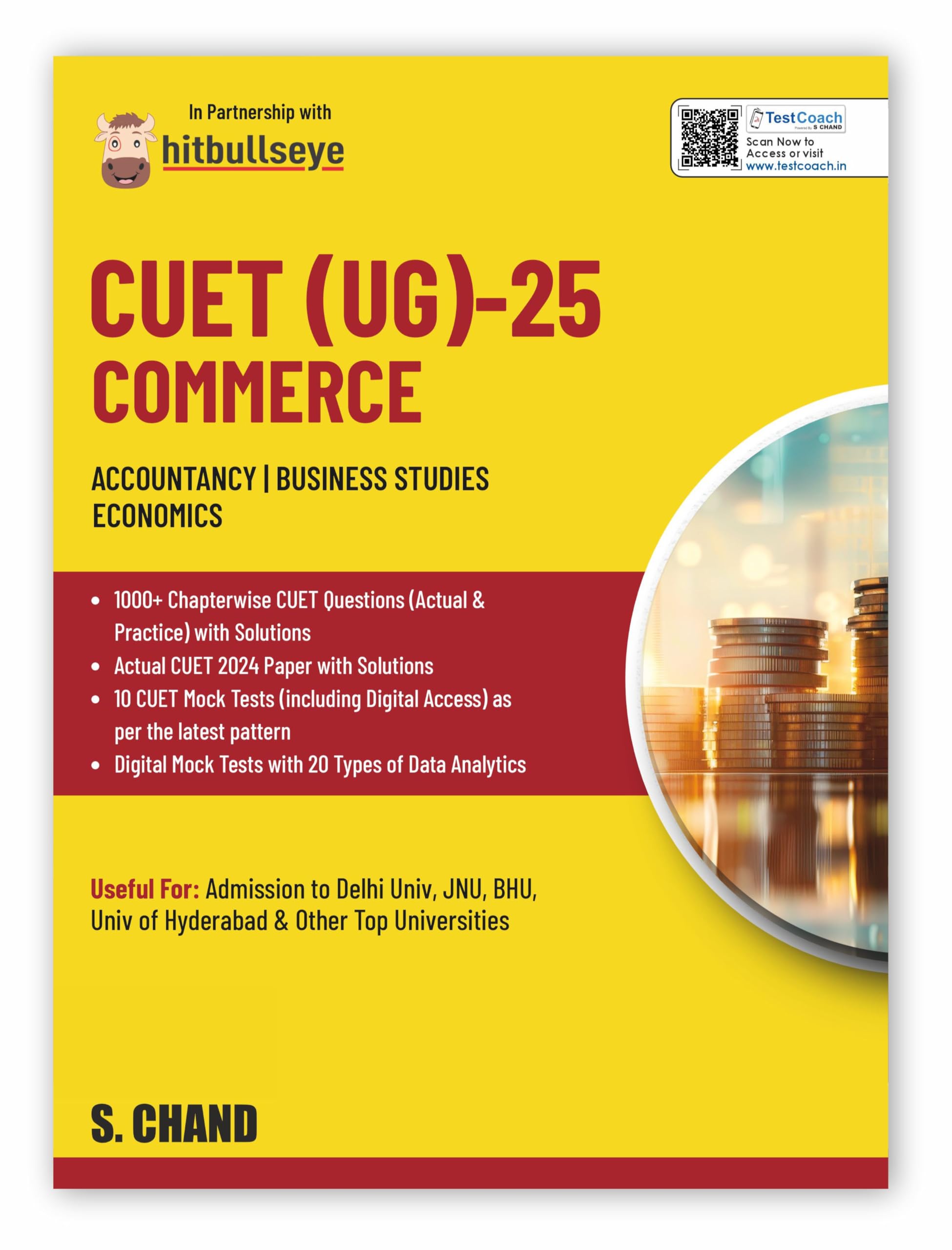CUET (UG) Commerce Book 2025 | Accountancy | Business Studies | Economics | 1000+ Chapterwise Questions | CUET Exam 2024 Papers 