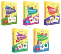 Gurukanth Premium 5In1 Brain Boosting NonTearable Flash Cards For Kids | 140 Laminated Cards | 1+ Years | Early Learning Mont
