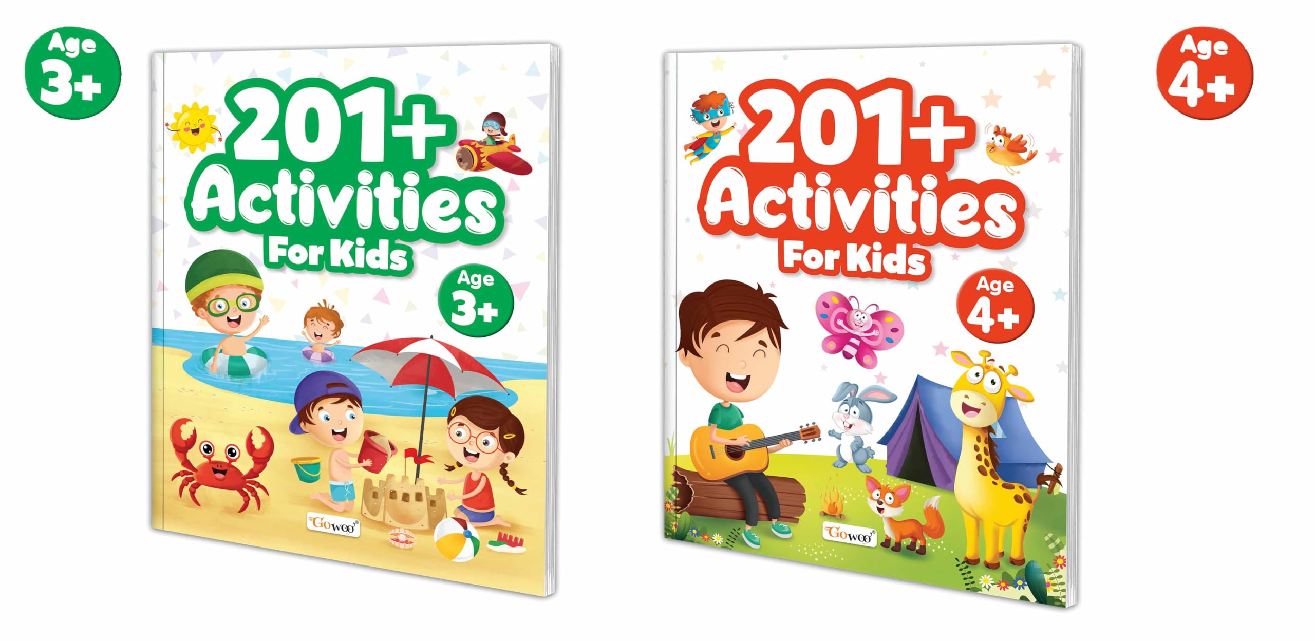 201+ Activities for Kids Age 3 and 4+ : fun and educational activity book, brainboosting activity book for toddlers, creative l