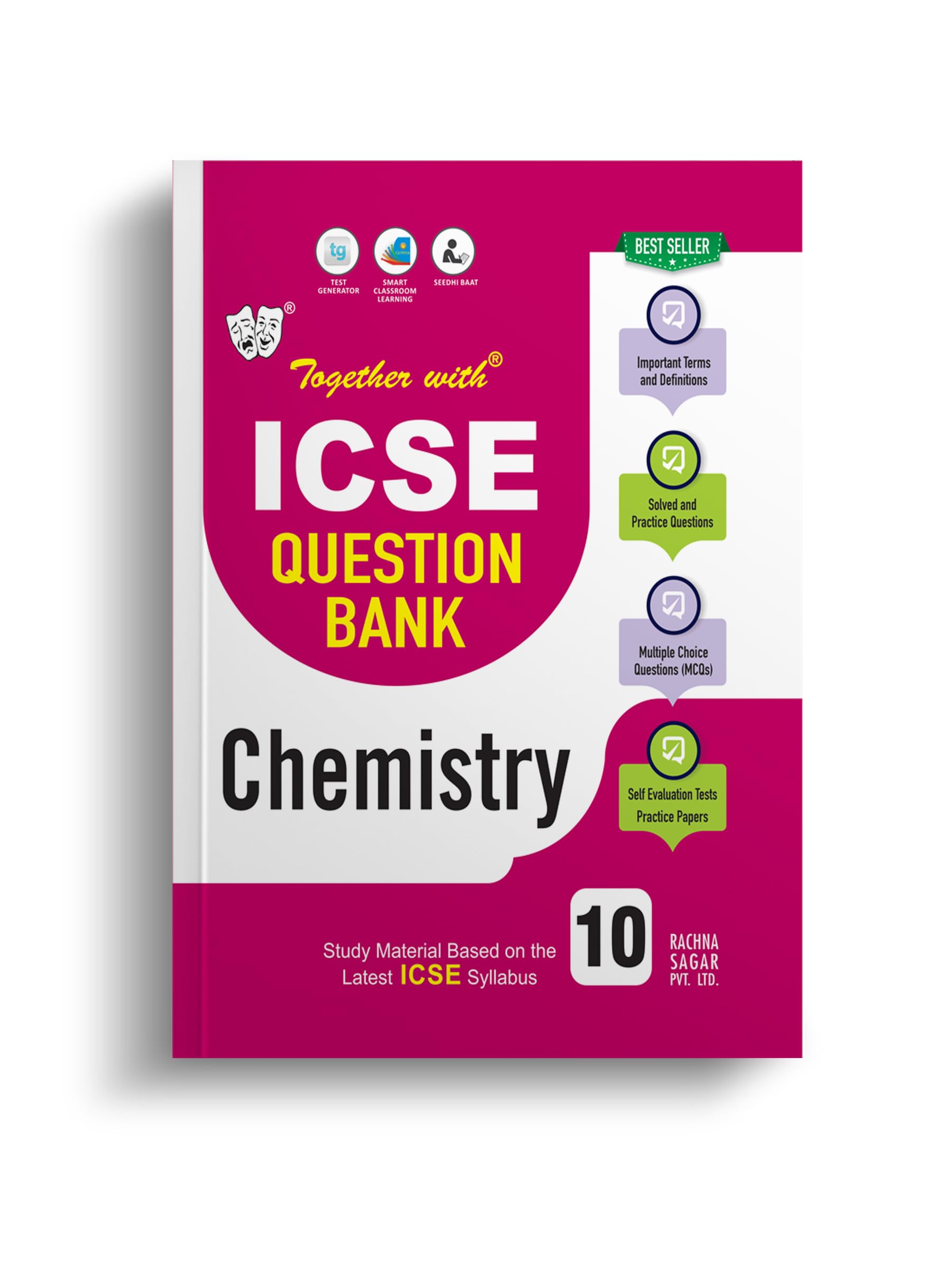 Together with ICSE Question Bank Class 10 Chemistry with Sample Paper for Exam 2024 (Chapterwise & Topicwise)