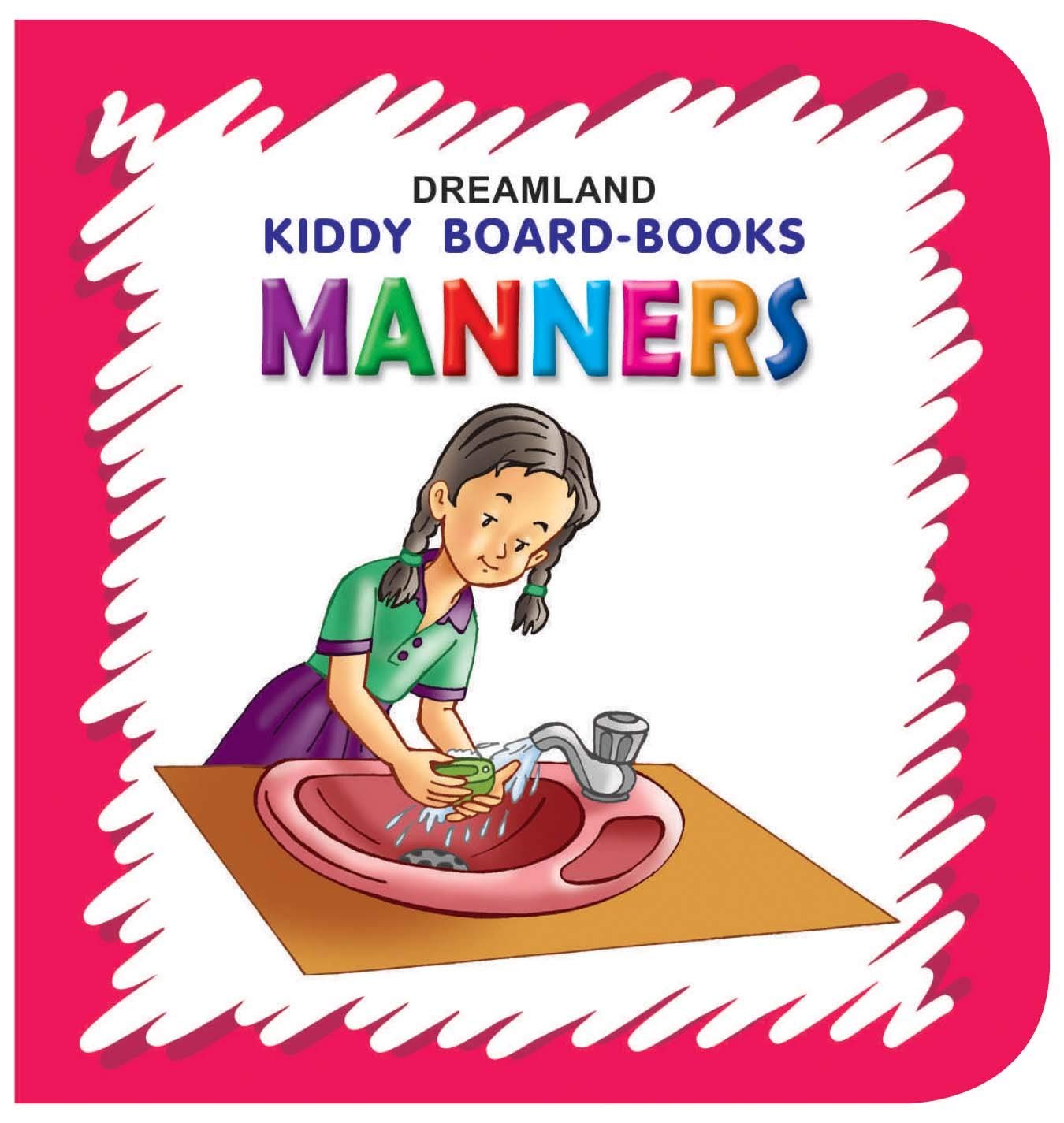 Kiddy Board Book  Manners | First Learning Book For Toddlers Age 02 | Simple Words & Colourful Pictures To Teach Good Habits, 
