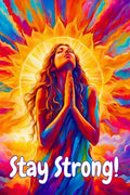 STAY STRONG! : Motivational Quotes For Good Vibes, Positive Affirmations and Stress Relaxation/ Lovely Inspirational Quotes Colo