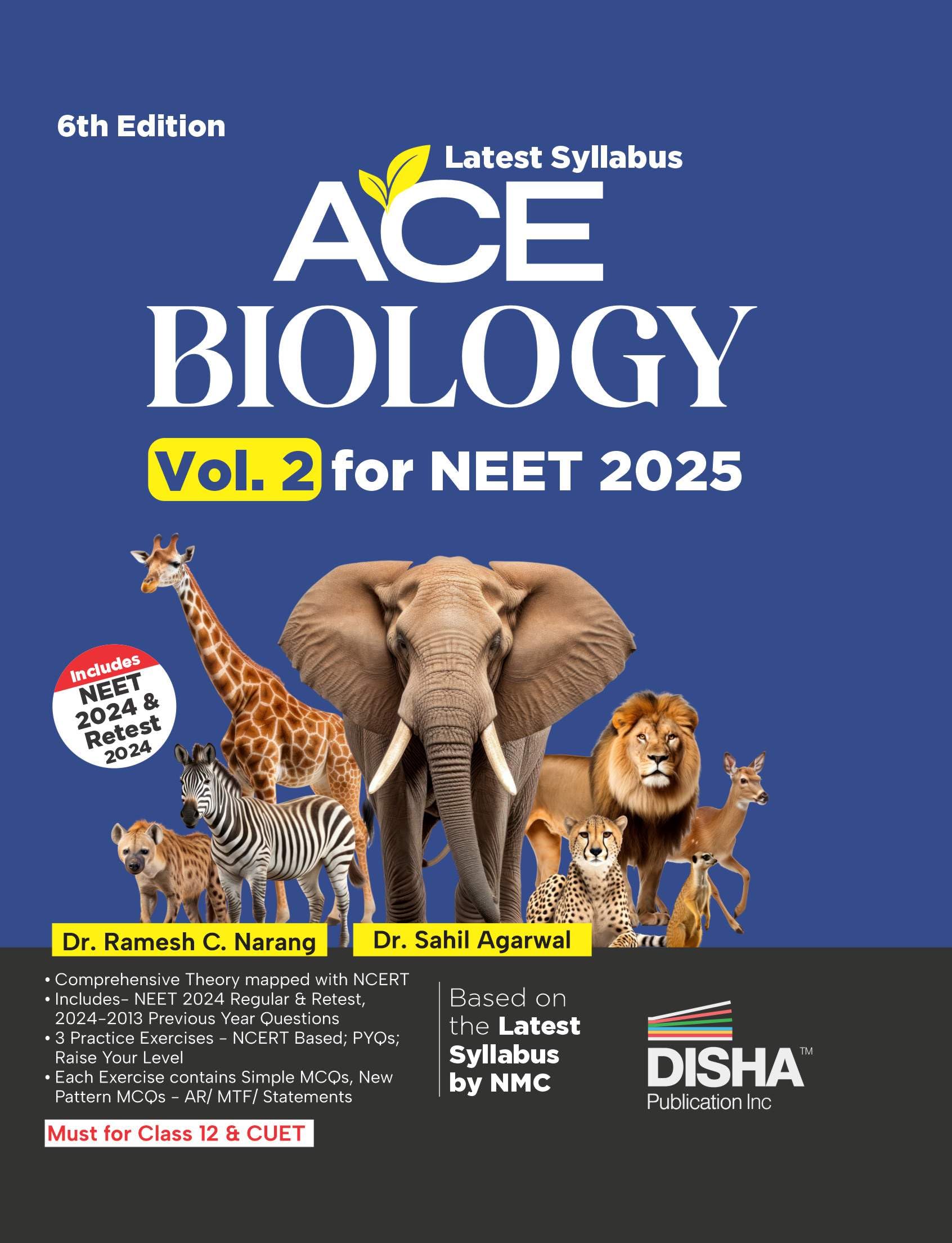 New Syllabus Ace Biology Vol. 2 For Neet 2025  6Th Edition | Based On The New Syllabus By Nmc | 100% Useful For Cuet & Class 12
