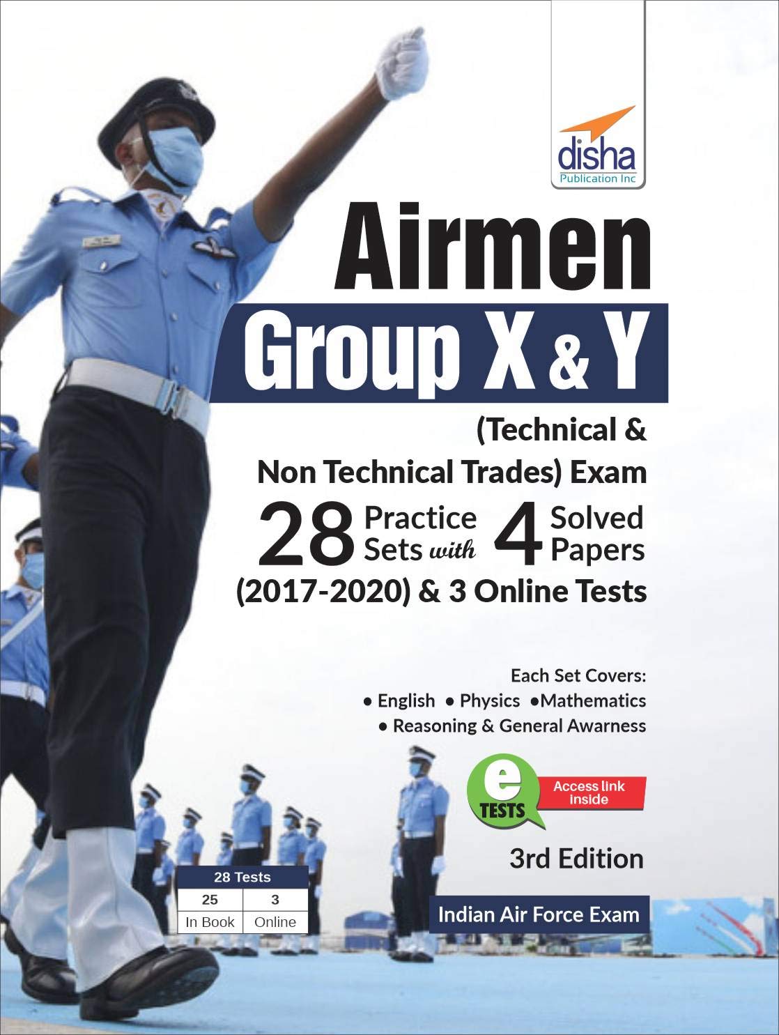 Airmen Group X & Y (Technical & NonTechnical Trades) Exam 28 Practice Sets With 4 Solved Papers (2017  2020) & 3 Online Tests 