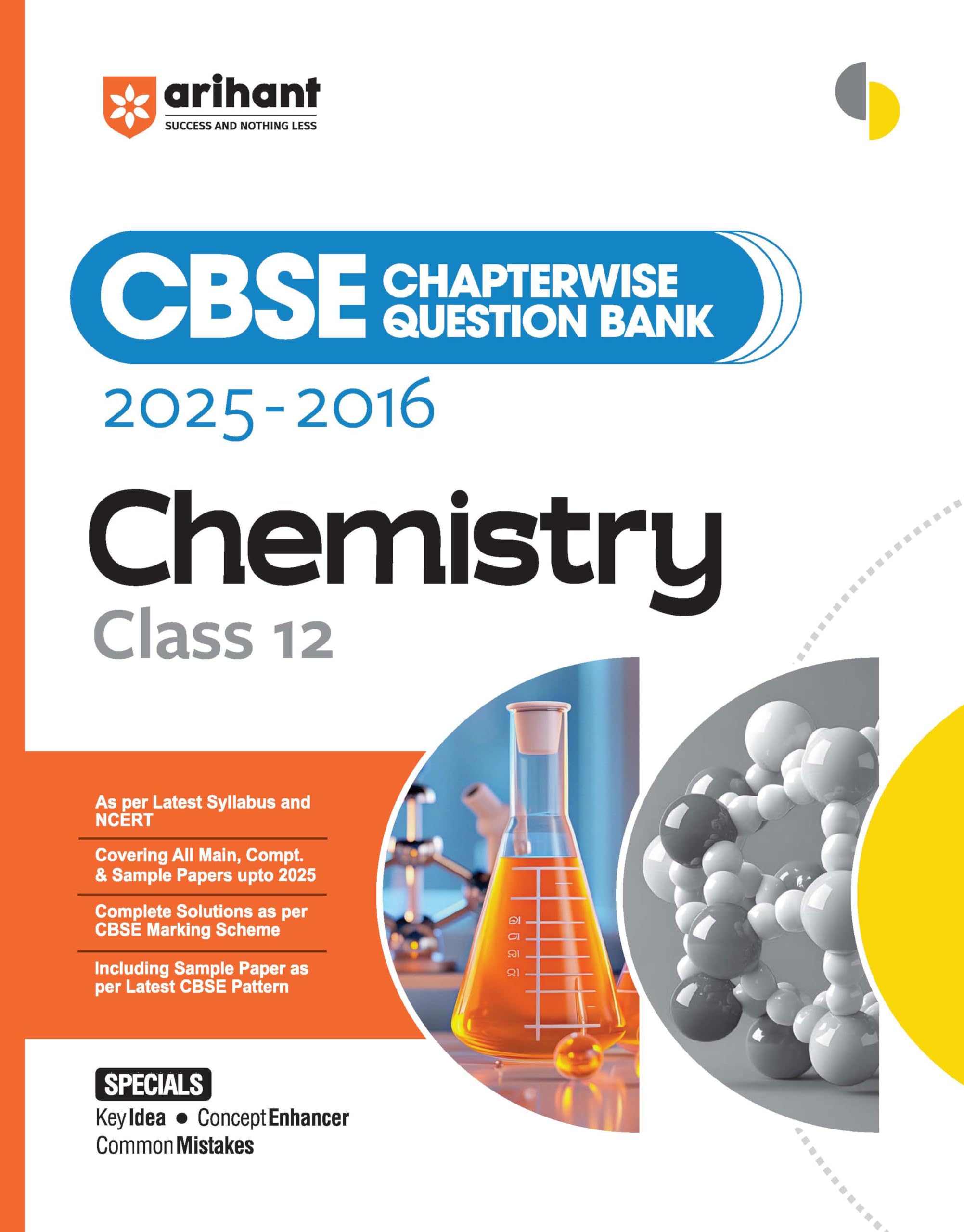 Arihant Cbse Chapterwise Question Bank 20252016 For Class 12 Chemistry | Latest Syllabus | Includes Solved Papers, Sample Papers