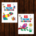 KG Crayons Colouring Book for Kids (Set of 2 Books) Gift to Children for Painting and Colouring | Copy Colour Book for Kids