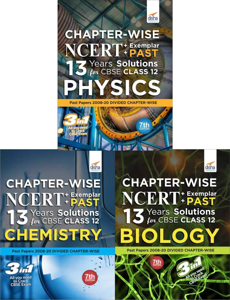 ChapterWise Ncert + Exemplar + Past 13 Years Solutions For Cbse Class 12 Pcb 7Th Edition