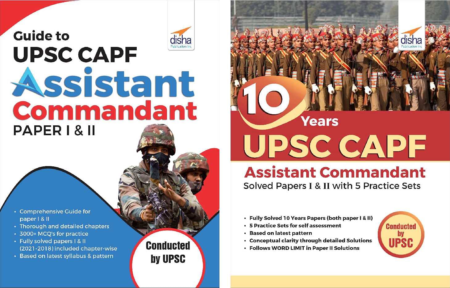 Guide With Past 10 Years Solved Papers & 5 Practice Sets For Upsc Capf Assistant Commandant Paper I & Ii