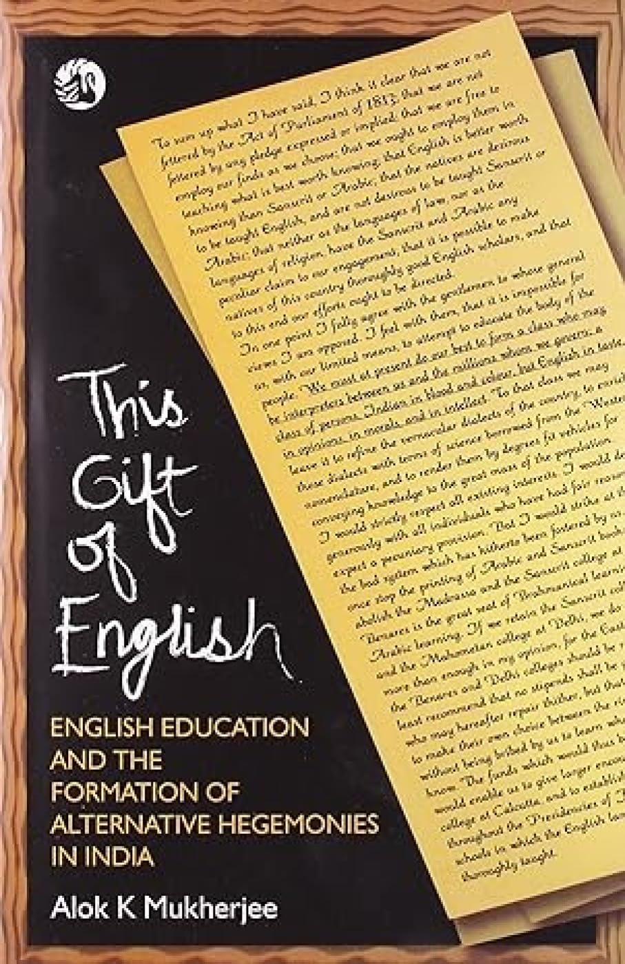THIS GIFT OF ENGLISH