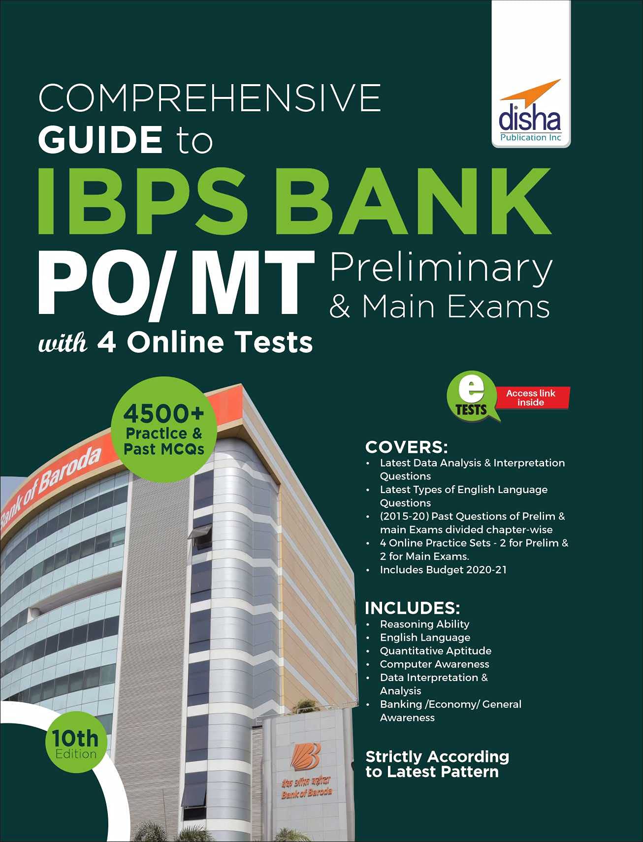 Comprehensive Guide To Ibps Bank Po/ Mt Preliminary & Main Exams With 4 Online Tests (10Th Edition)