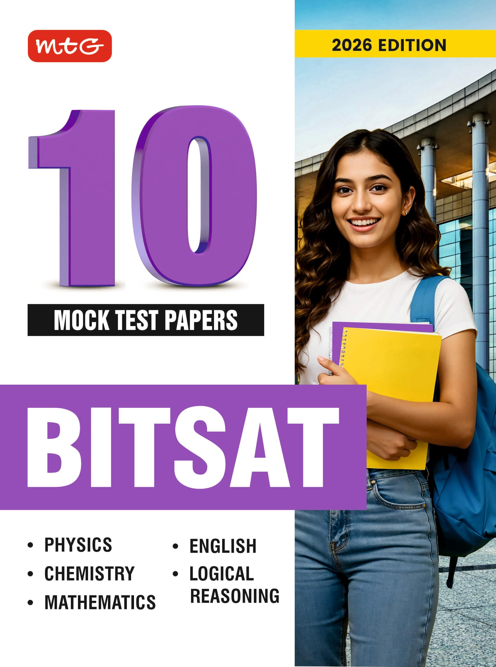 MTG BITSAT 10 Mock Tests Papers For 2026 Exam with Detailed Solutions | BITSAT Model Test & Practice Papers Book  Physics, Chem