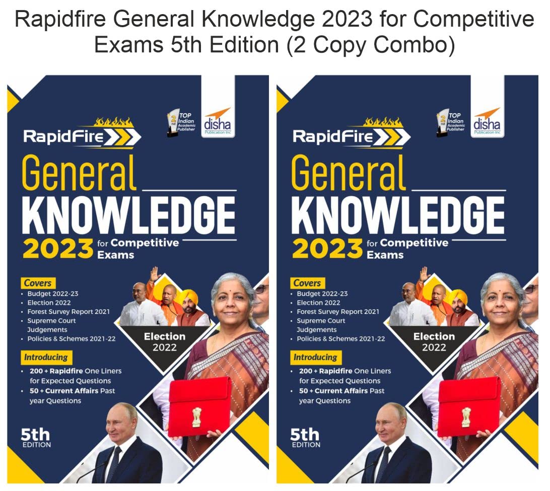 Rapidfire General Knowledge 2023 For Competitive Exams 5Th Edition (3 Copy Combo)