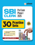 Arihant SBI Clerk Prelims Exam 2025 | 30 Practice Sets with Latest PYQs (202520) | Complete Exam Level and Syllabus Coverage | 