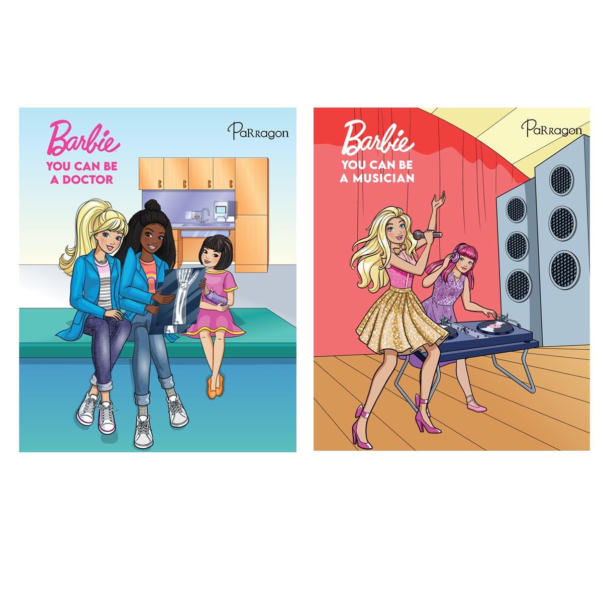 Barbie You Can be Career (Set of 2 books) Hardcover