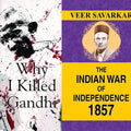 The Indian War of Independence 1857 + Why I Killed Gandhi? Nathuram Godse (2 Books Set)