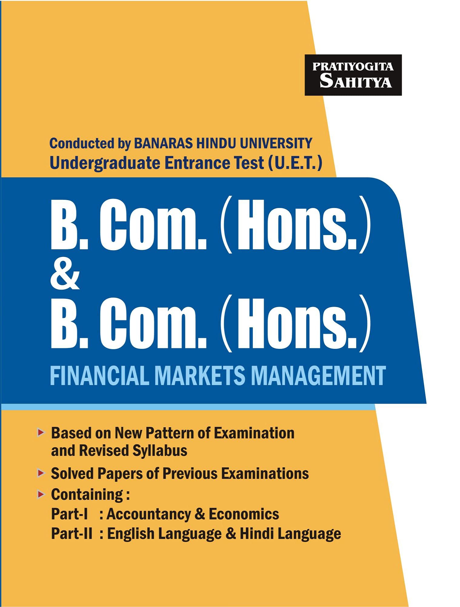B. Com. Hons., Financial Marketing Management Guide