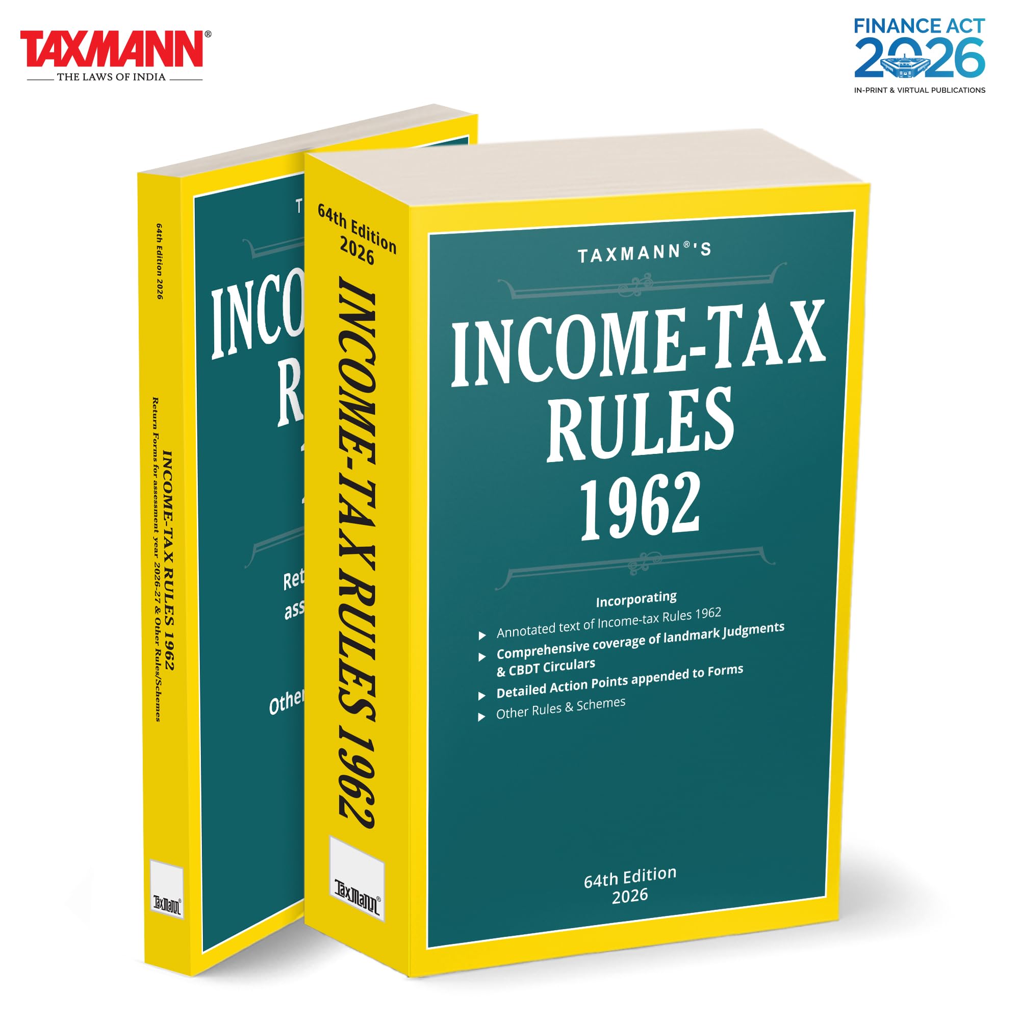 Taxmanns IncomeTax Rules 1962  Definitive CompendiumIncorporating All Amendmentswith Annotations at the Precise Point of R