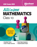 Arihant All in one Mathematics Class 10 for ICSE Exams 2026 | With Boards Questions Upto 2025, Simplified Theory, Topic & Chap