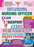 Nursing Officer Exam Fingerprint 84 Sets Chapterwise Solved Papers 9672 English Medium 202627