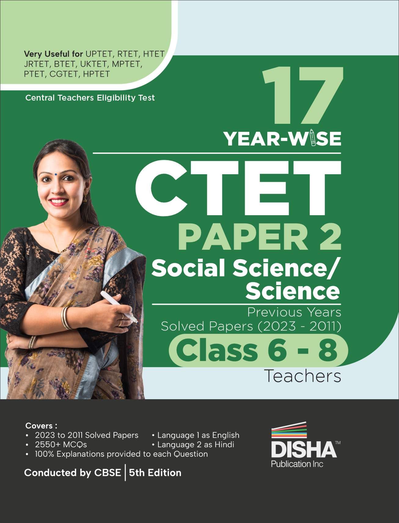 17 YearWise Ctet Paper 2 (Social Science/ Studies) Previous Year Solved Papers (2023  2011)  Class 6  8 Teachers  5Th Engli