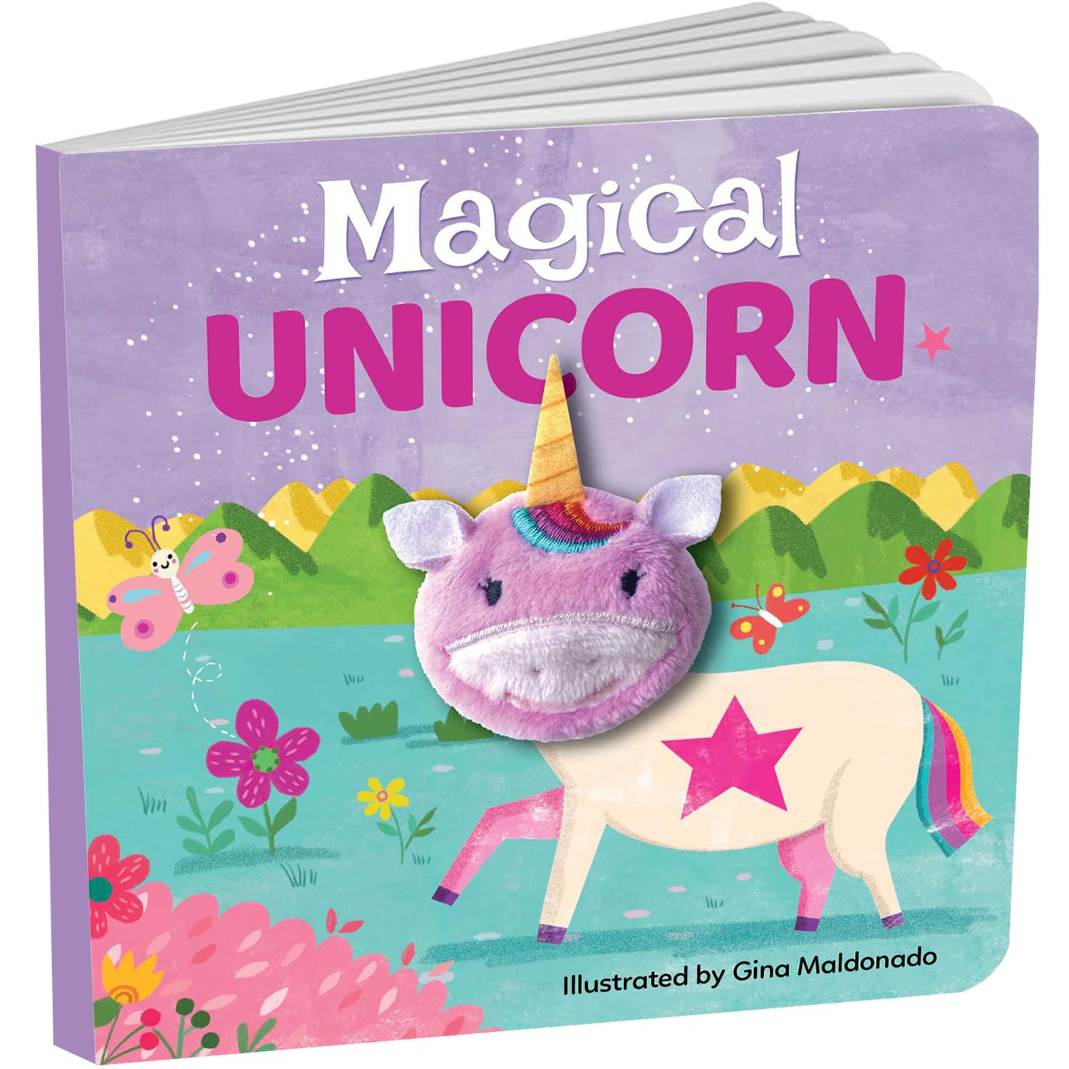 Finger Puppet Book  Magical Unicorn Puppet as She Uses Her Magical Power to Help Others