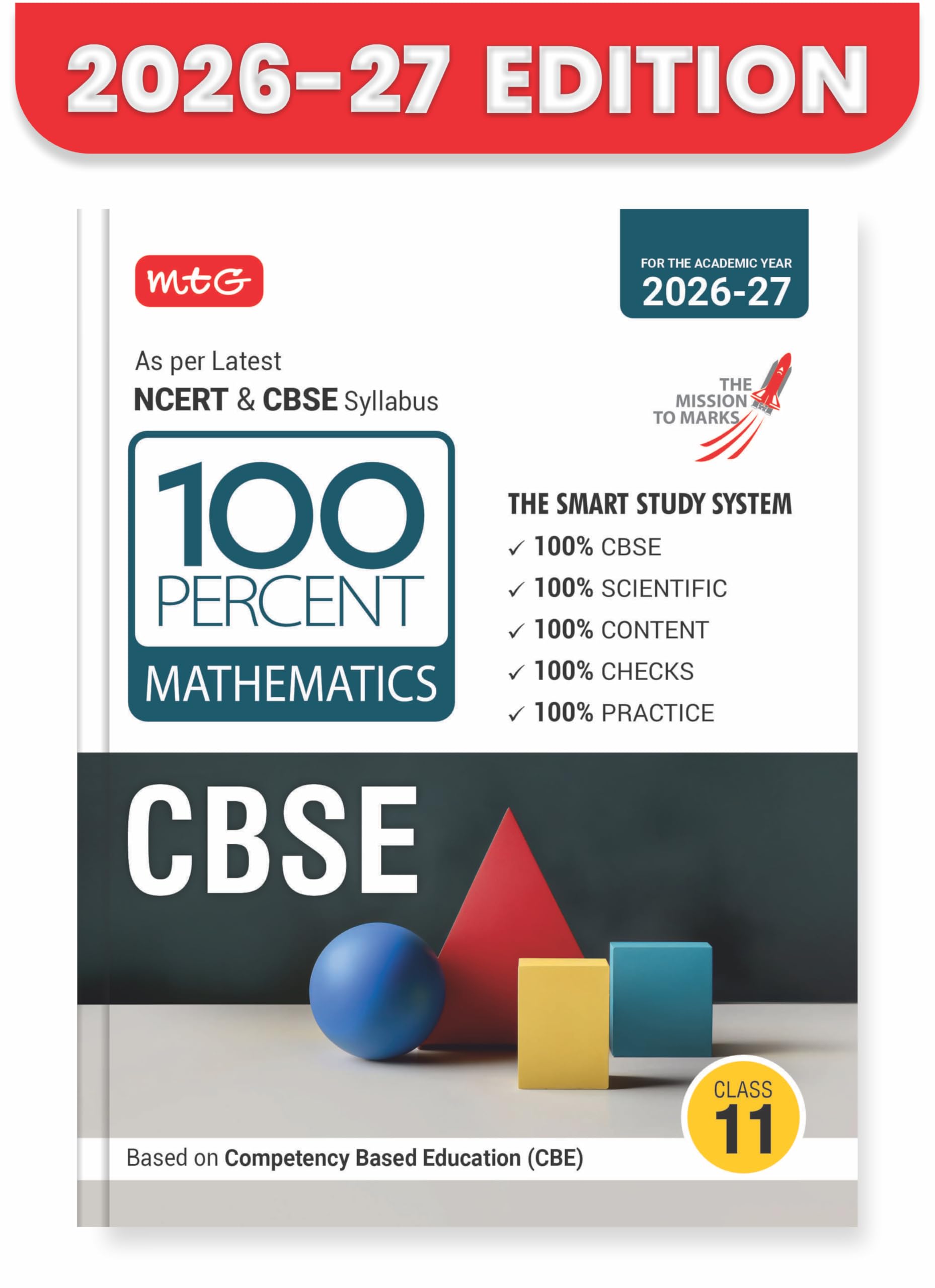 MTG 100 Percent NCERT & CBSE Mathematics Class 11 For 202627 Exam | As Per Revised NCERT Textbooks Syllabus | Theory, Concept M