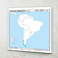 SMALL  100 SOUTH AMERICA POLITICAL OUTLINE MAP FOR SCHOOL|South America political map for school