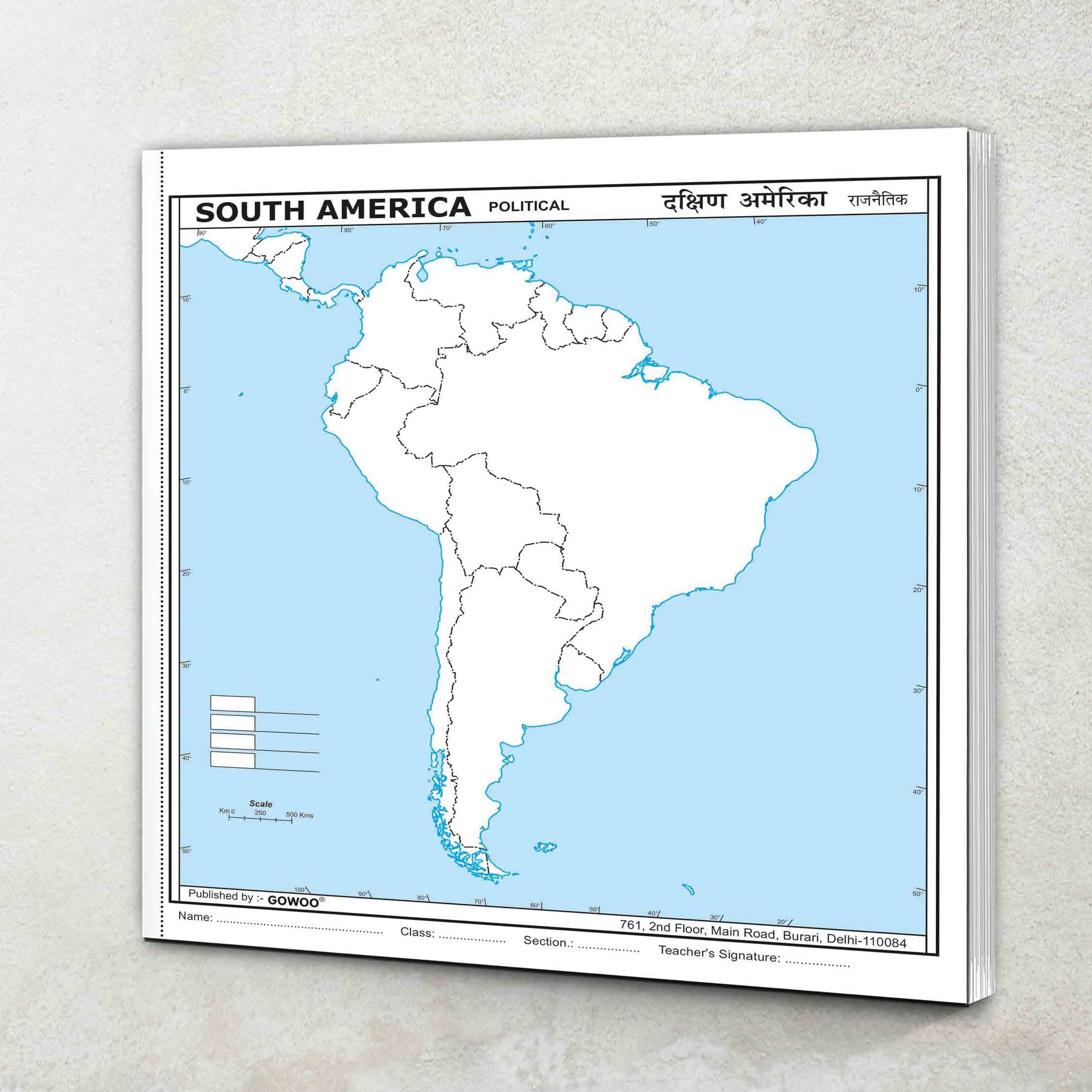 SMALL  100 SOUTH AMERICA POLITICAL OUTLINE MAP FOR SCHOOL|South America political map for school