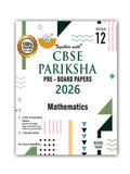 Together with CBSE Pariksha PreBoard Papers for Class 12 Maths | 3 Question Papers + Answer Booklet | Board Examination 2026