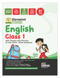 Disha Olympiad Champs English Class 1 with Chapterwise Previous 13 Year (2013  2025) Questions 6th Edition | Complete Prep Gui