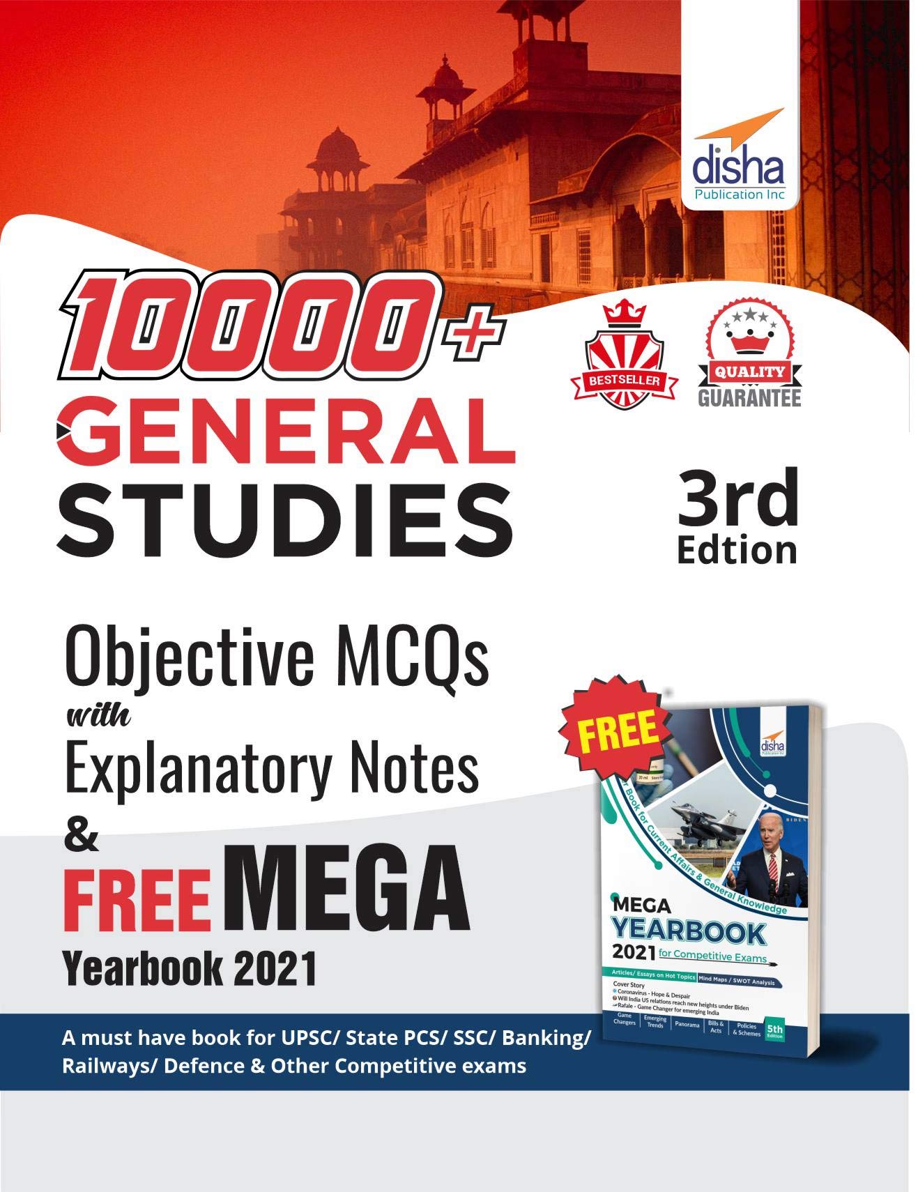 10000+ Objective General Studies Mcqs With Explanatory Notes & Free Mega Yearbook 2021  3Rd Edition
