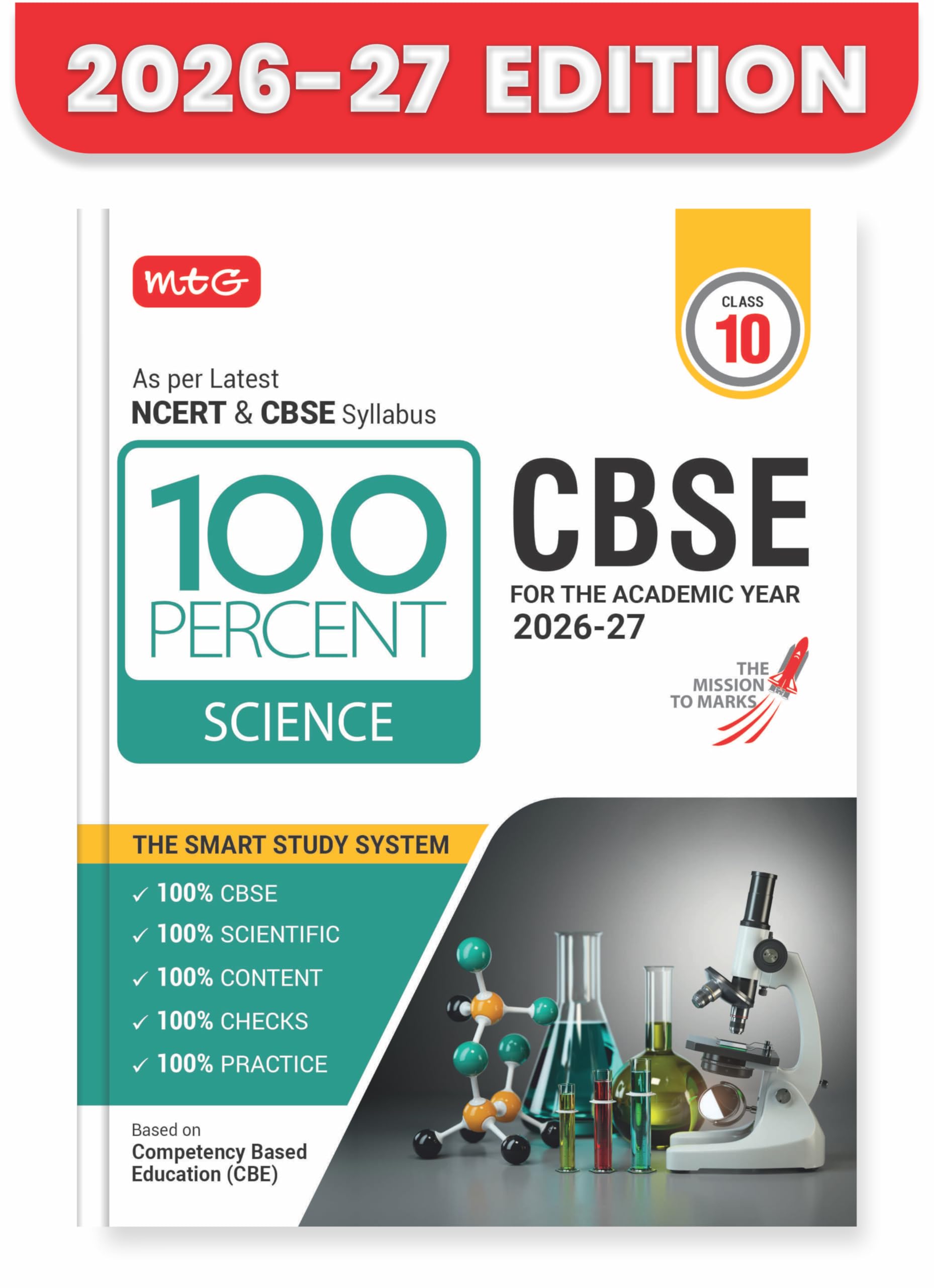 MTG 100 Percent NCERT & CBSE Science Class 10 For 202627 Exam | As Per Revised NCERT Textbooks Syllabus | Theory, Concept Map, 