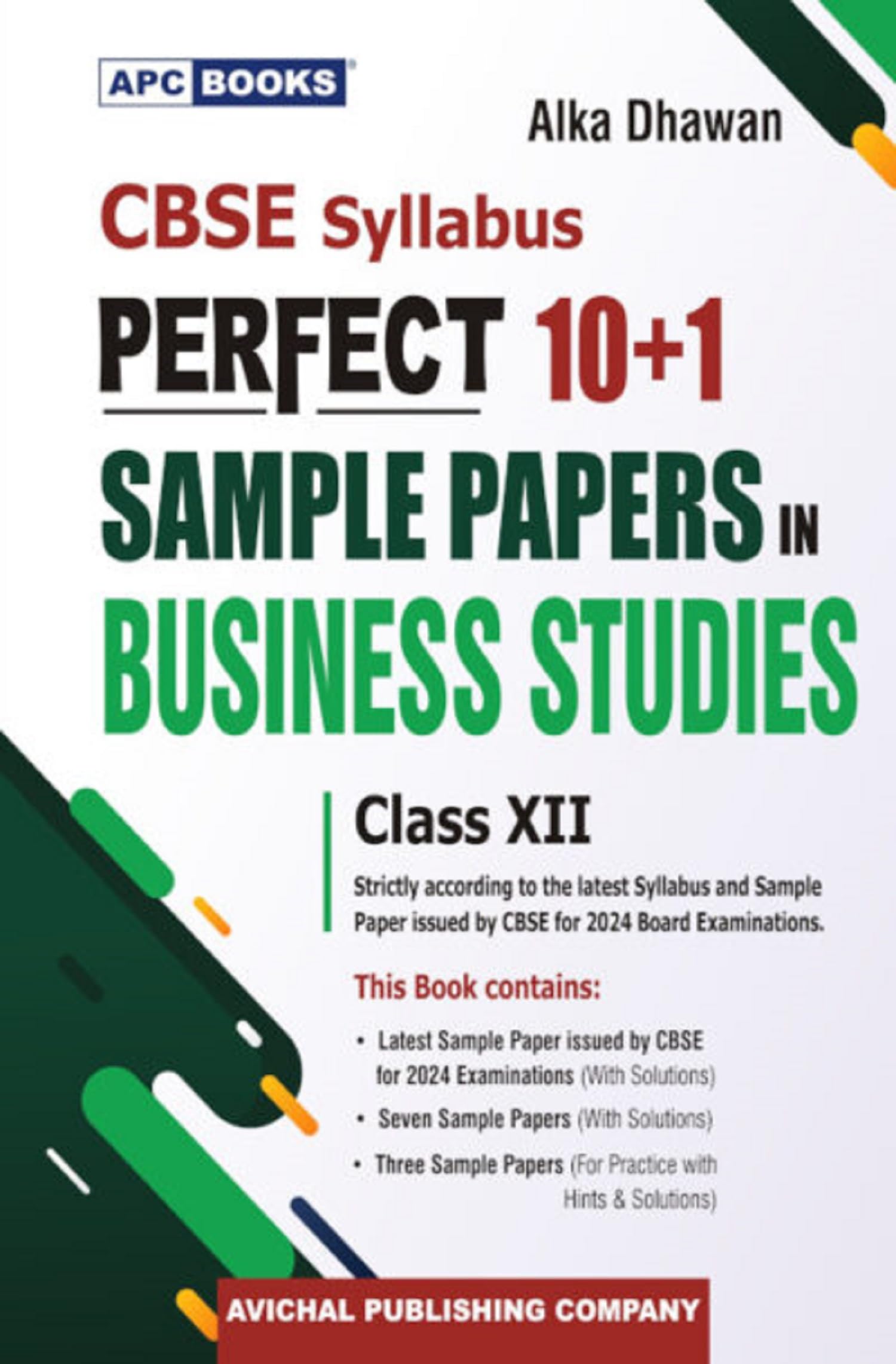 Cbse Syllabus Perfect 10+1 Sample Papers In Business Studies, Class 12