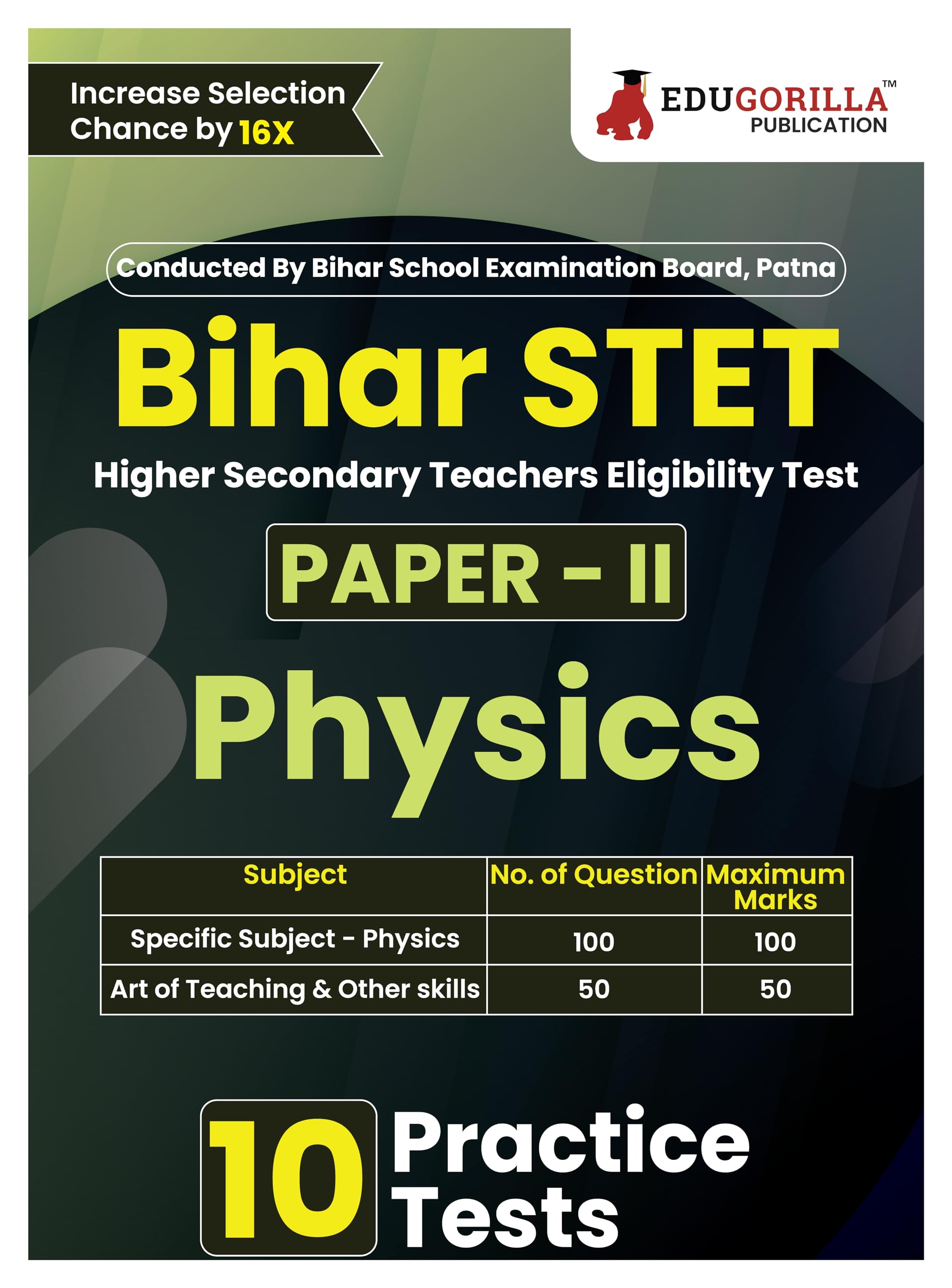 Bihar Stet Paper Ii : Physics 2024 (English Edition) | Higher Secondary (Class 11 & 12)  Bihar School Examination Board (Bseb) 