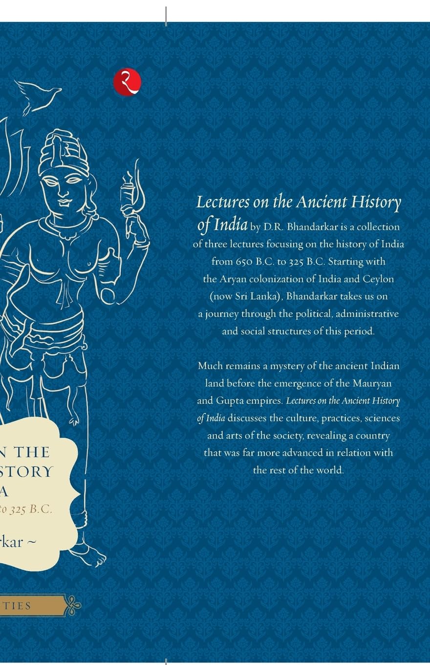 Lectures on the Ancient History of India