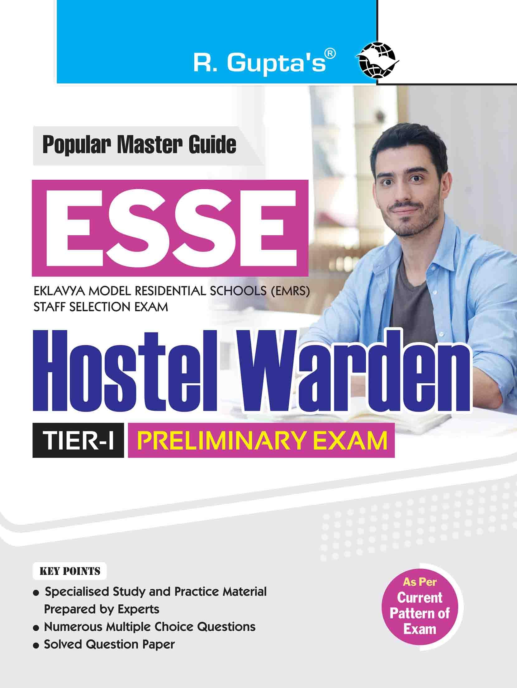ESSE: EMRS  HOSTEL WARDEN (TierI) Preliminary Exam Guide