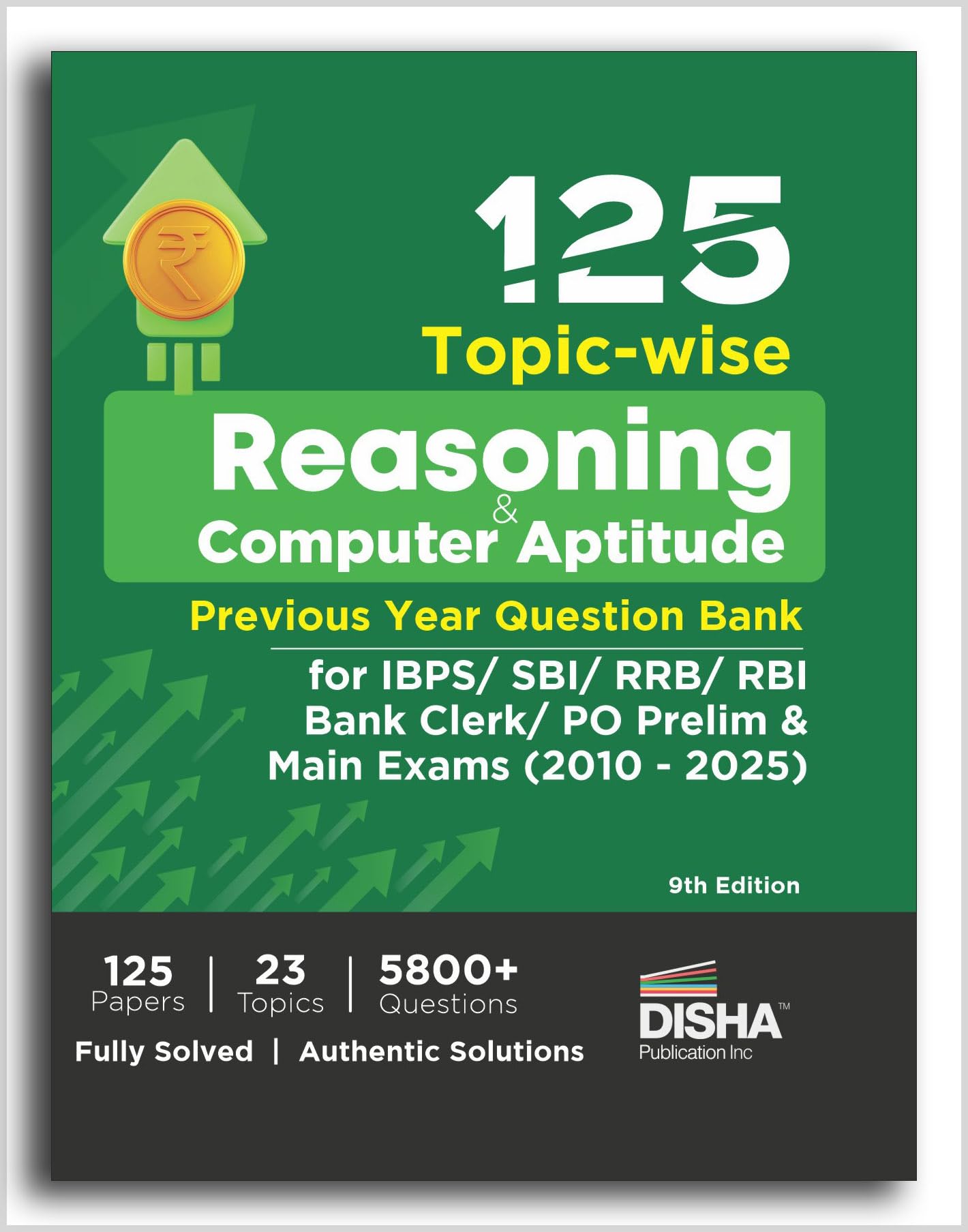 Old Edition  125 TopicWise Reasoning & Computer Aptitude Previous Year Question Bank For Ibps/ Sbi/ Rrb/ Rbi Bank Clerk/ Po Pr