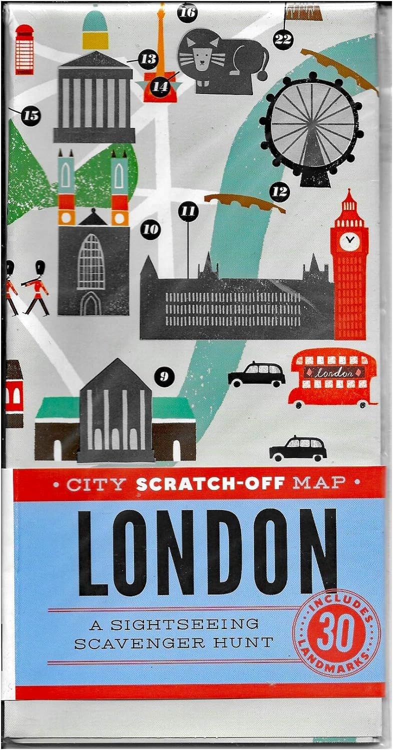 City ScratchOff Map: London: A Sightseeing Scavenger Hunt (City Scratch Off Maps)