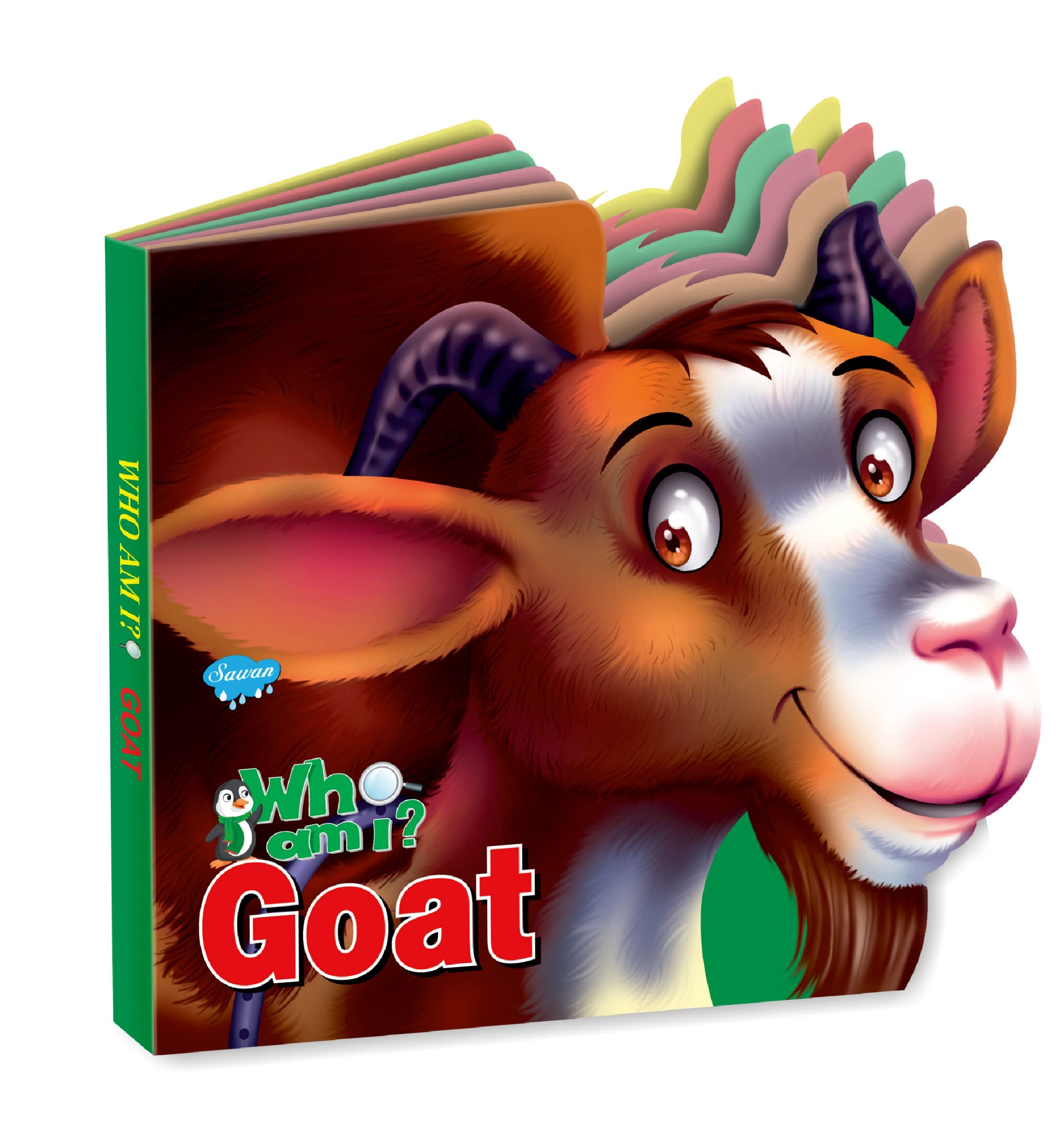 Sawan Presents Who Am I Goat | DieCut Shape BoardBook