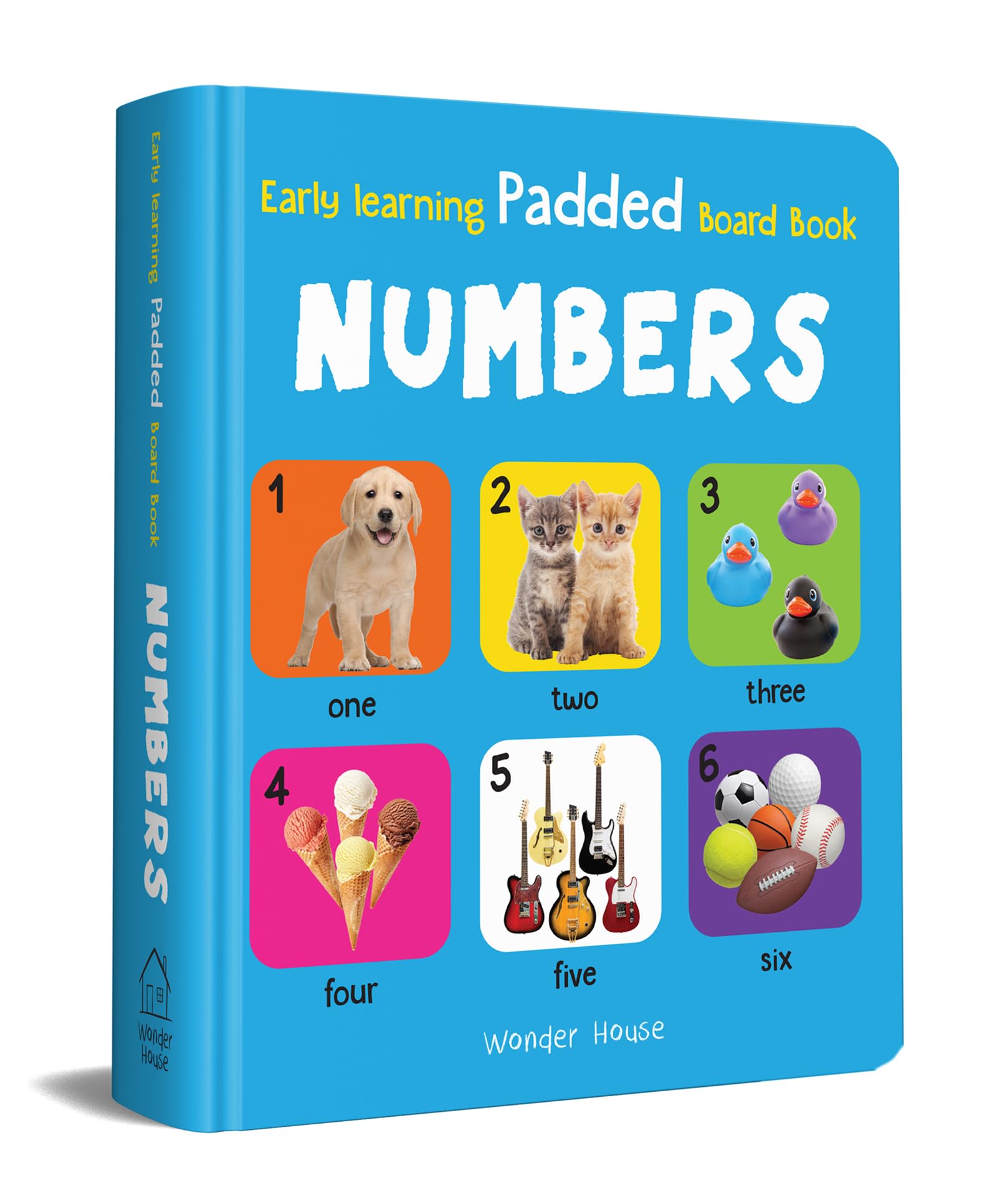 Early Learning Padded Book Of Numbers: Board Book For Kids | Learn Counting From 1 To 20 With Bright And Engaging Pictures | Dur