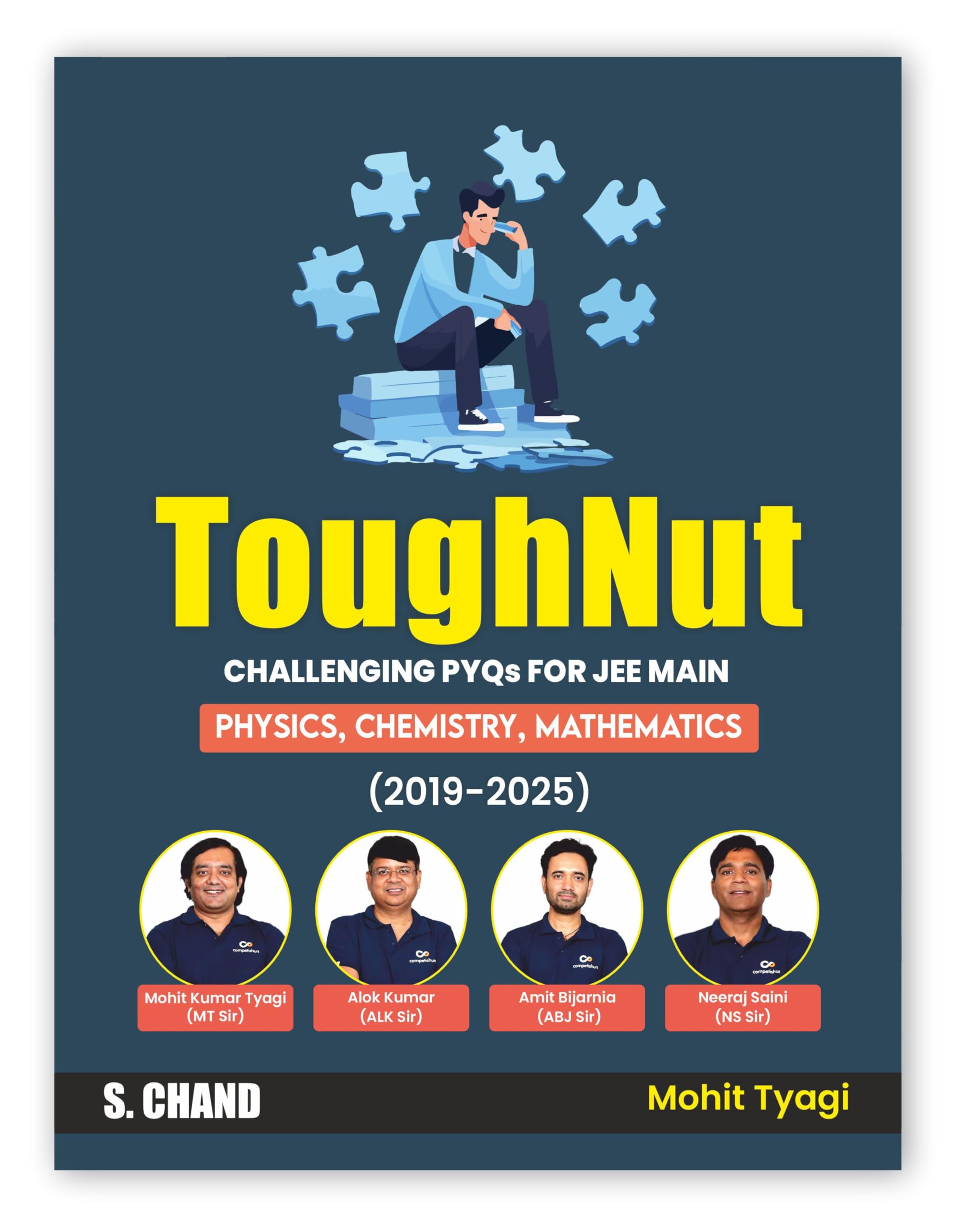 ToughNut Challenging PYQ for JEE Main Exam Book 2026 Physics, Chemistry & Mathematics (2019  2025) Previous Year Exams Question