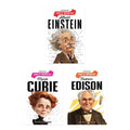 Icons Of Inspiration Illustrated Biography Combo Pack (Set Of 3 Books) For Kids Age 6  12 Years (Albert Einstein, Marie Curie, 