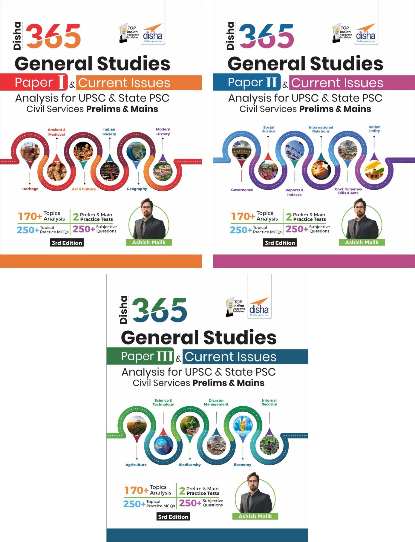 Disha 365 General Studies Paper I, Ii, Iii & Current Issues Analysis For Upsc & State Psc Civil Services Prelims & Mains 3Rd Edi