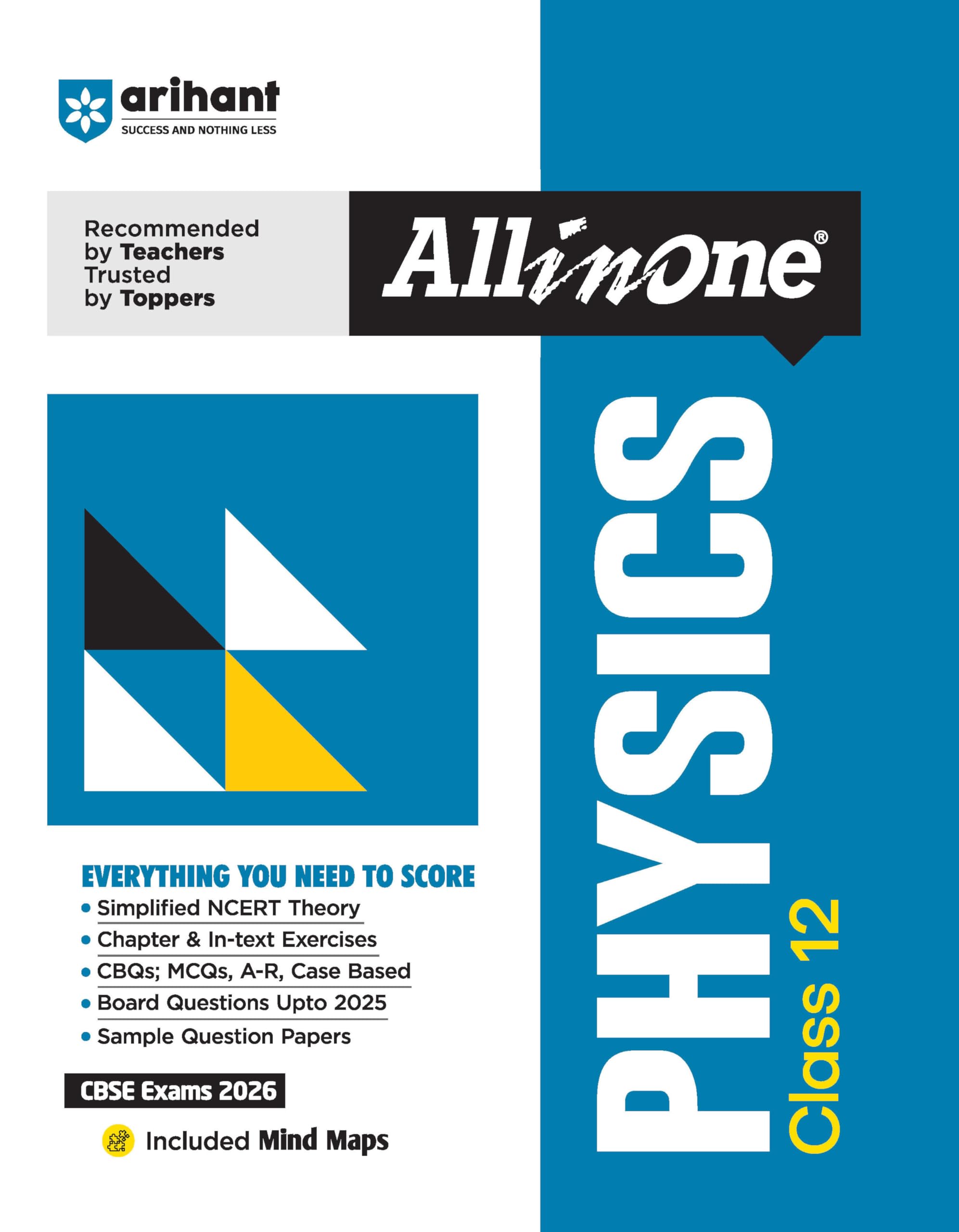 Arihant All In One Physics Class 12 For Cbse Exams 202526 | Revised Edition As Per Latest Syllabus | Simplified Theory, In Text