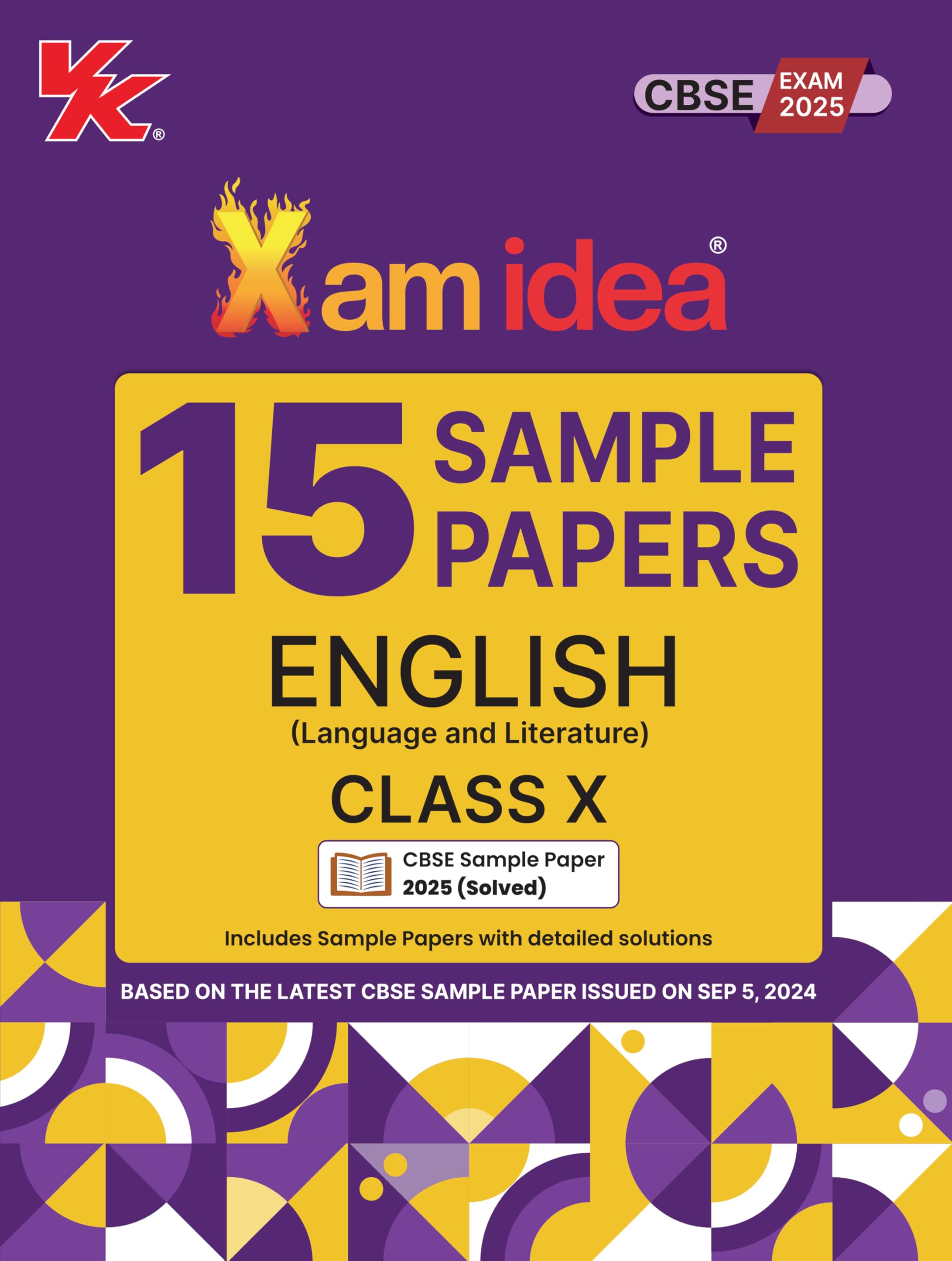 Xamidea Class 10 English (Lang.&Lit.) Sample Papers for 2025 Board Exams | 15 Latest Papers Based on CBSE Sample Paper issued on