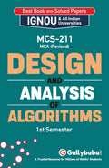 Gullybaba IGNOU MCA (Revised) 1st Sem MCS211 Design and Analysis of Algorithms in English  Latest Edition IGNOU Help Book with