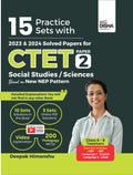 Disha 15 Practice Sets With 2023 & 2024 Solved Papers For Ctet Paper 2 Social Studies/ Sciences Based On New Nep Pattern | Mock 