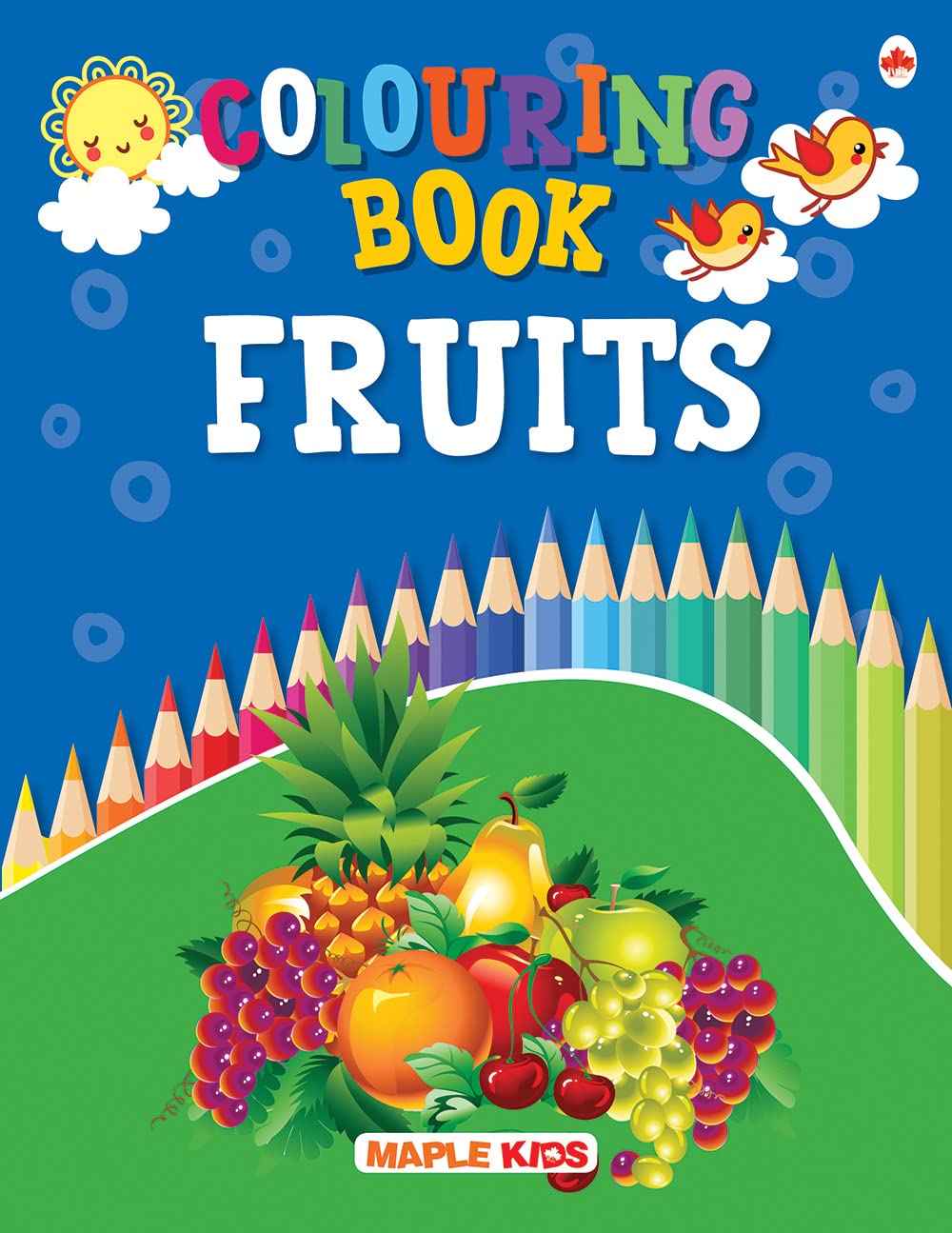Colouring Boook  Fruits  Crayons Colour  Colouring Activity Book  Gift to Children for Painting, Drawing and Colouring  Age