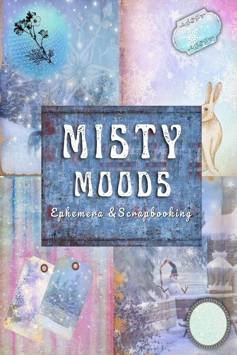 Notion Press Misty Moods Ephemera & Scrapbooking : Blank Junk Journal With Colored pages & Ephemera Writing Journal for Junk Jou